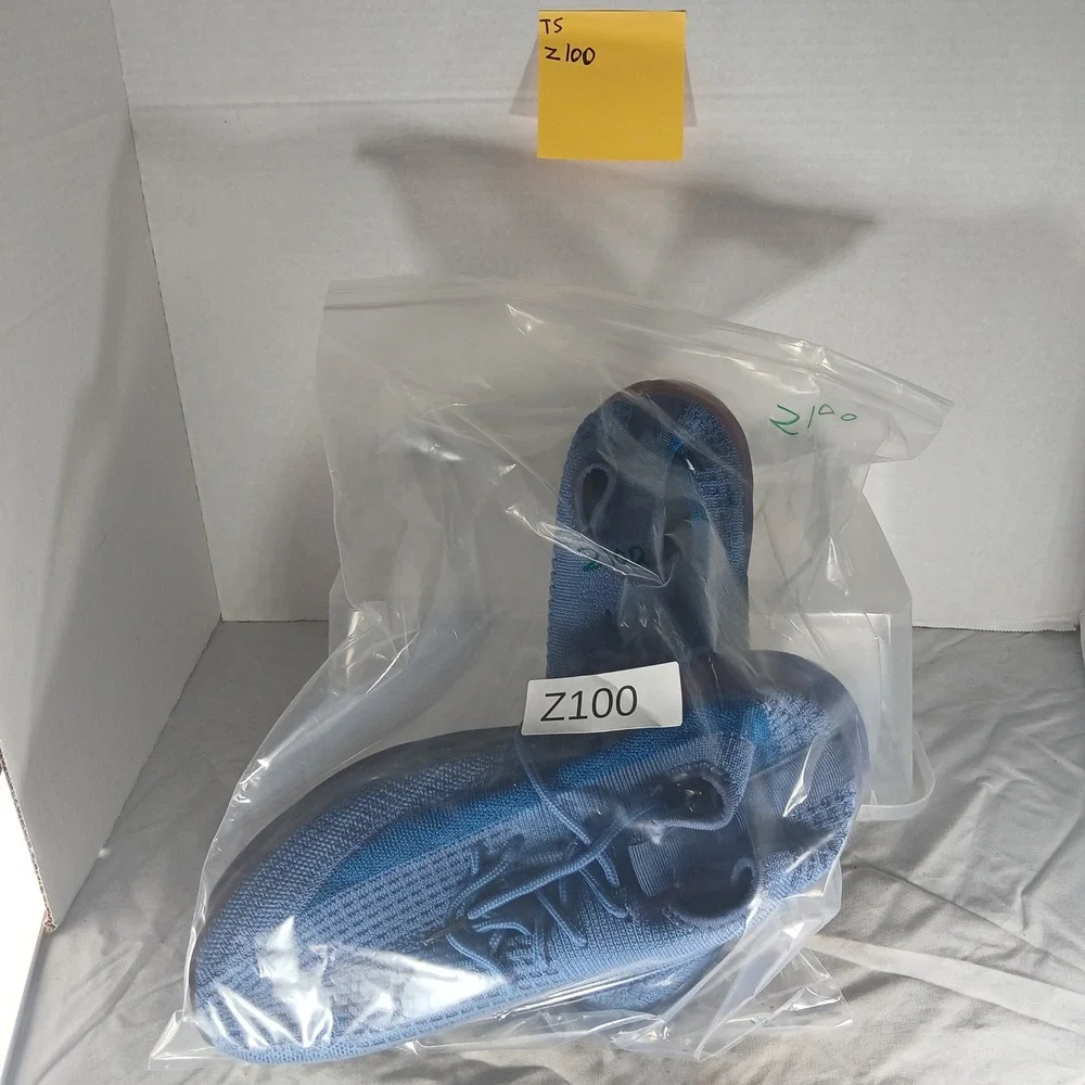WANTED Dash‎ Men's Blue Knit Lace Up Athletic Sneakers Shoes Size 11